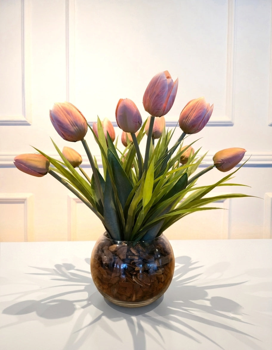 Arranjo Permanente Tulipas Aquario
