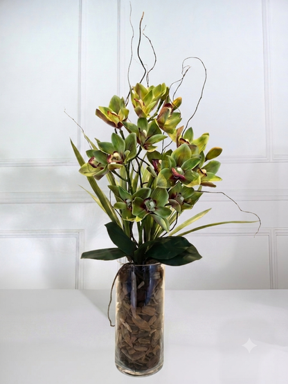 Arranjo Permanente Cymbidium Tall Verde