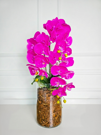 Arranjo Orquídeas Athena X3 (Rosa Pink)