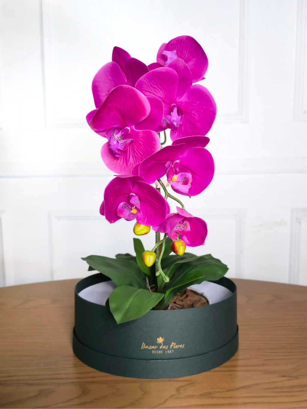 Arranjo Permanente Orquídea Pink Cerâmica (Box Dia das Mães)