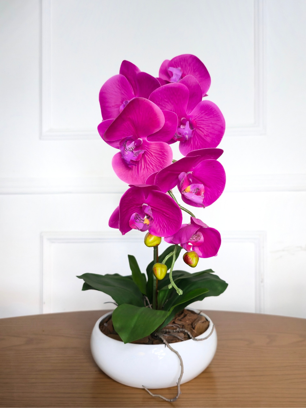 Arranjo Permanente Orquídea Pink Cerâmica (Box Dia das Mães)