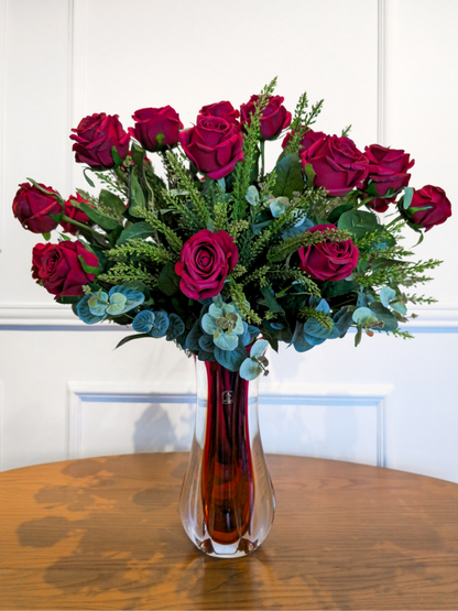 Arranjo Rosas Vermelhas (Murano)