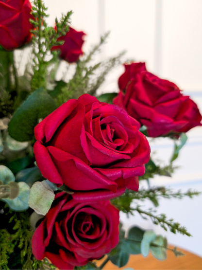 Arranjo Rosas Vermelhas (Murano)