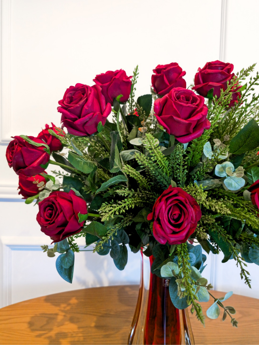 Arranjo Rosas Vermelhas (Murano)