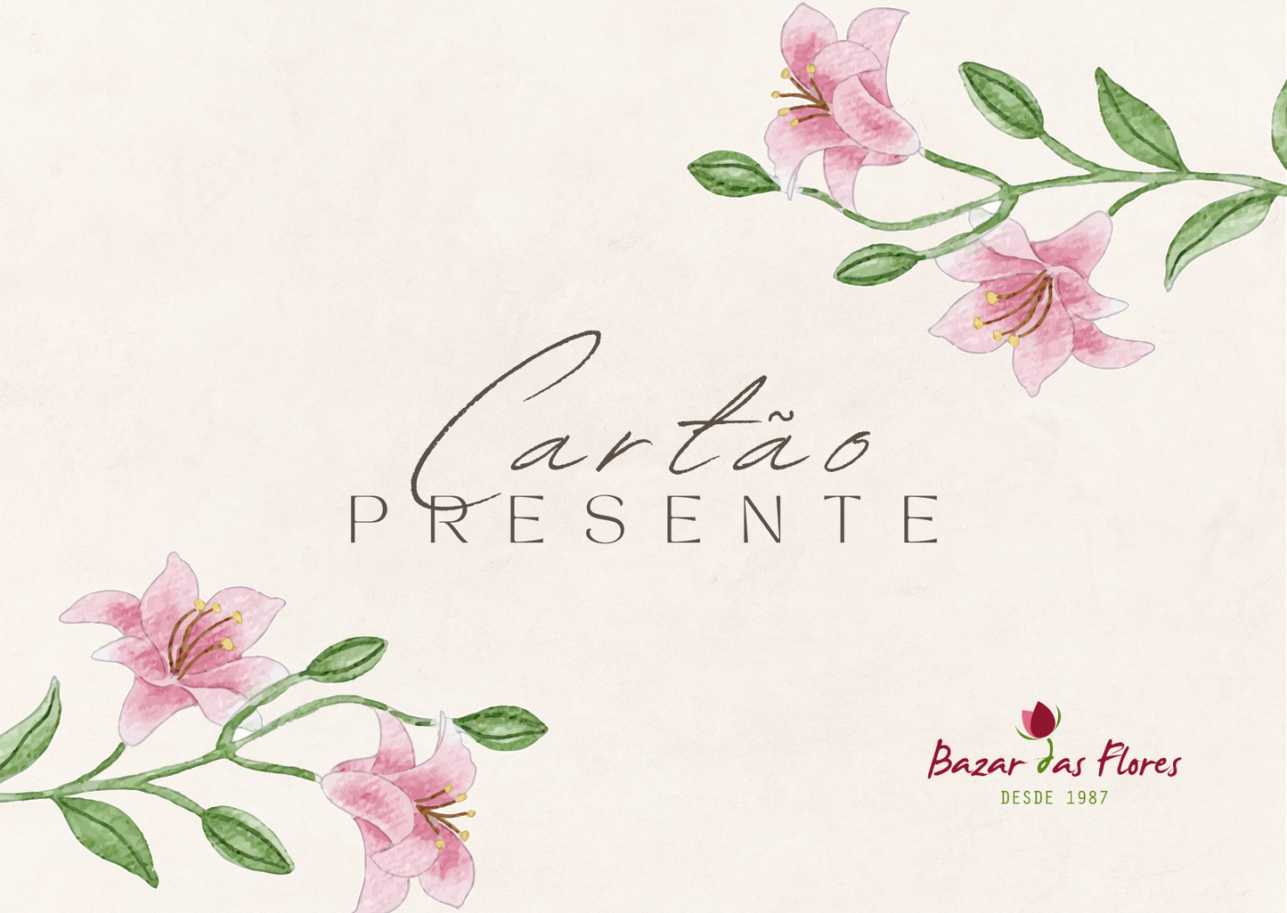 Cartão-Presente | Gift Card Bazar das Flores