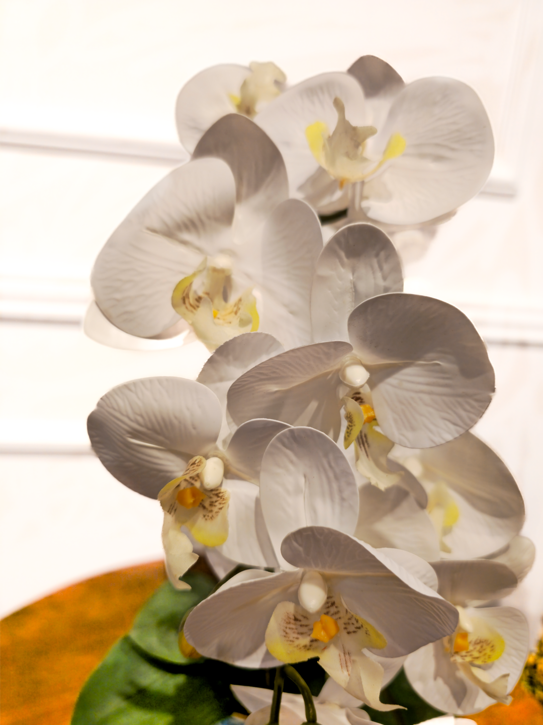 Arranjo Orquídea Dupla Silver